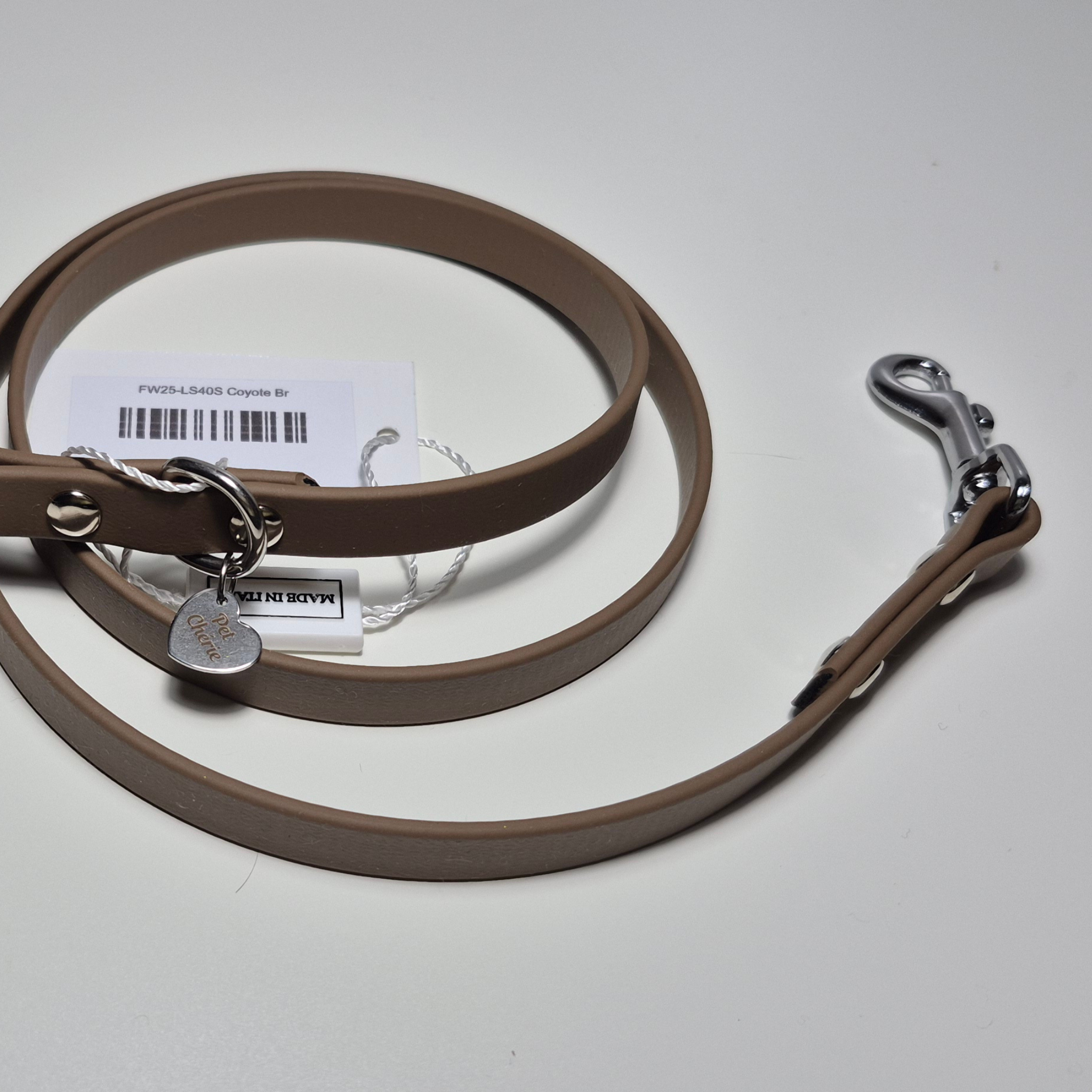 Pettorina Biothane Cabochon Marrone per Cani